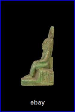Egyptian Antiquities Statue Rare Pharaonic Seated Statue Authentic BC
