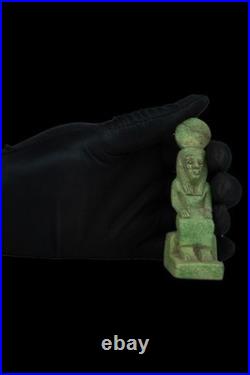 Egyptian Antiquities Statue Rare Pharaonic Seated Statue Authentic BC