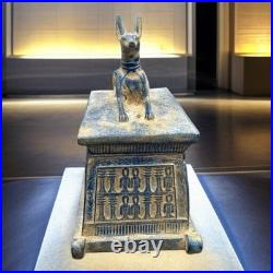 Egyptian Artifact Figurine Rare of God Anubis Box Egyptian BC
