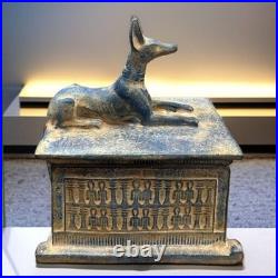 Egyptian Artifact Figurine Rare of God Anubis Box Egyptian BC
