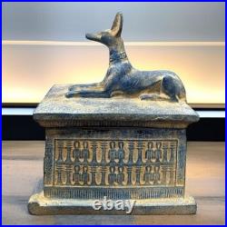 Egyptian Artifact Figurine Rare of God Anubis Box Egyptian BC