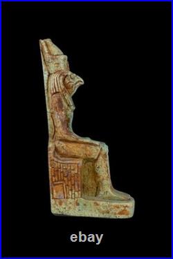 Egyptian Artifacts Unique Authentic Pharaonic Statue Of Egyptian God Horus BC