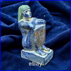 Egyptian Seated Scribe Ancient Antiques Statue Rare Egypt statue Pharaonic BC