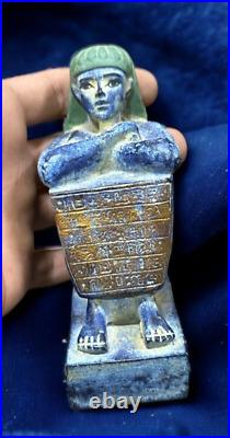 Egyptian Seated Scribe Ancient Antiques Statue Rare Egypt statue Pharaonic BC