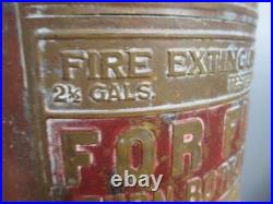 Elkhart Brass & Copper Fire Extinguisher 24 Tall Antique Collectible