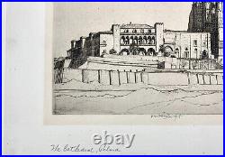 Etching Cathederal Palma Majorica by Robert Austin Antique Art