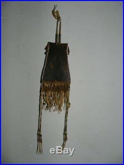 Exceptional Antique Beaded Kiowa Strike A Light Bag, From Estate, No Reserve
