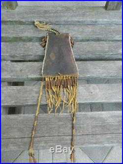 Exceptional Antique Beaded Kiowa Strike A Light Bag, From Estate, No Reserve