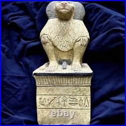 Exquisite Thoth God Baboon Statue Symbol of Wisdom, Moon, and Writing