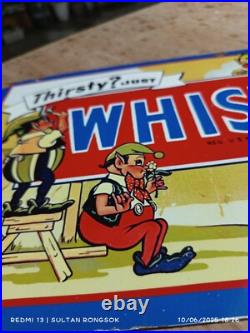 Extremely Rare Antique Not porcelain Vintage model whistle Painted steel plate-A