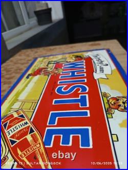 Extremely Rare Antique Not porcelain Vintage model whistle Painted steel plate-A