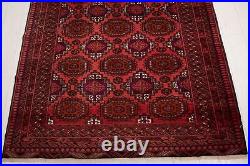 Fine Vintage Rug 4x7 (6' 9 x 4' 7) Hand-Knotted Collectible Tribal Wool Carpet