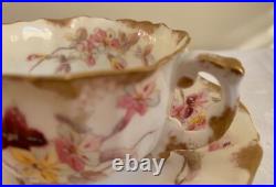 Four Antique H & Co (Hammersley) Demitasse Cups & Saucers RD150153 ca. 1887