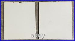 Framed Antique Hand Carved Japanese Kimono Embossing Blocks (Set of 2)