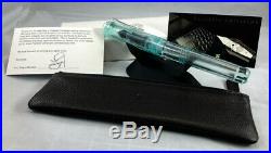 Franklin Christoph Model 31 Omnis Antique Glass Fountain Pen, 14k EF Flex nib