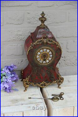 French antique boulle Devil head mantel clock