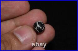 Genuine Ancient Tibetan Himalayan Round Etched Longevity Dzi Bead Est 1000+ year