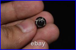 Genuine Ancient Tibetan Himalayan Round Etched Longevity Dzi Bead Est 1000+ year