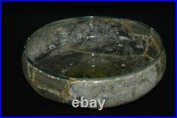 Genuine Large Antique Roman Glass Bowl with Beautiful translucent Color