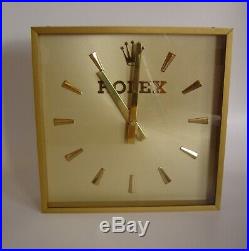 Genuine vintage 1950s Rolex Dealer wall clock