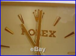 Genuine vintage 1950s Rolex Dealer wall clock