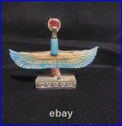 God The Moon Egyptian Ancient Antiques Winged ISIS Statue Pharaonic Rare BC