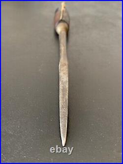 HELP READ DESCRPTION Antique Rare Carved Mughal Indian Point Dagger Spear Head