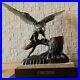 Hawk-Metal-Ornament-Eagle-Bird-Raptor-Iron-Sculpture-Art-Souvenir-13-lb-Japan-01-bbc