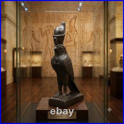 Horus Falcon Statue Ancient Egyptian Stone Sculpture Agate Protector Collectible
