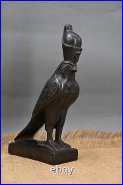 Horus Falcon Statue Ancient Egyptian Stone Sculpture Agate Protector Collectible