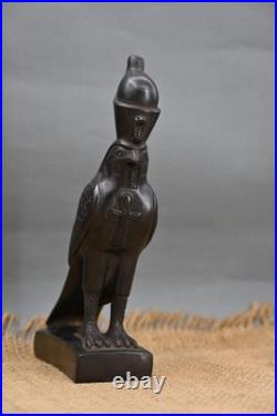 Horus Falcon Statue Ancient Egyptian Stone Sculpture Agate Protector Collectible