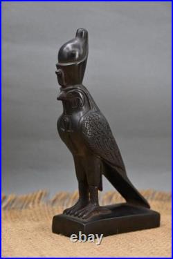 Horus Falcon Statue Ancient Egyptian Stone Sculpture Agate Protector Collectible