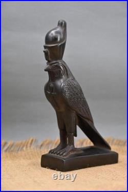 Horus Falcon Statue Ancient Egyptian Stone Sculpture Agate Protector Collectible