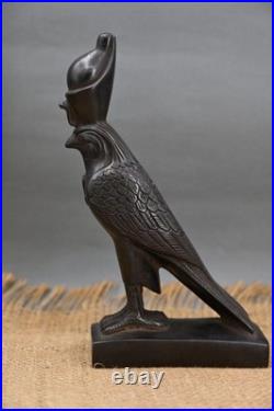 Horus Falcon Statue Ancient Egyptian Stone Sculpture Agate Protector Collectible