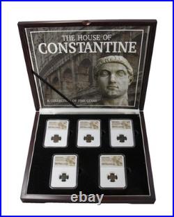 House of Constantine Five Slabbed Coins Collection in Box