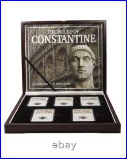 House of Constantine Five Slabbed Coins Collection in Box