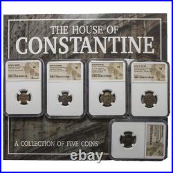 House of Constantine Five Slabbed Coins Collection in Box