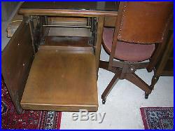 Hughes Tool Company 1939 Vintage Antique Desk & Chair, Howard Hughes Doten-Dunton
