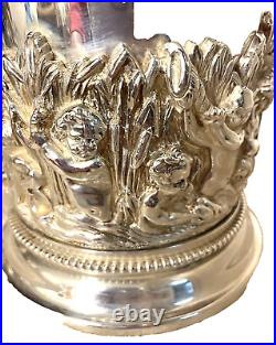 Incredible Cast Silverplate Antique Style Ice Bucket Ornate 3D