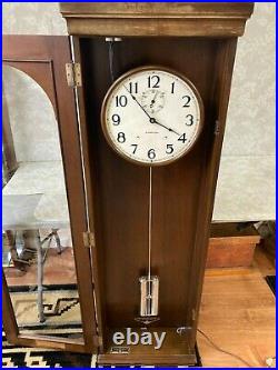 International Business Machines Master Clock Beautiful INVAR Pendulum Wood Case