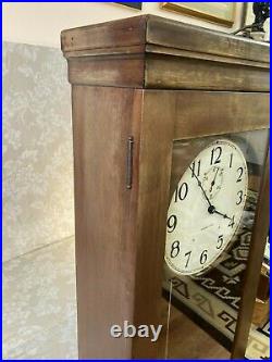 International Business Machines Master Clock Beautiful INVAR Pendulum Wood Case