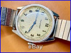 JAEGER LeCOULTRE 1940s WWII WRISTWATCH CAL P. 478 Rare and Collectible S Steel