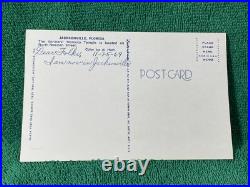 Jacksonville FL Florida Shriners Morocco Temple, Vintage Postcard 1960's Mustang