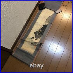 Japanese Hanging scroll Antique Used Item Torn And Damaged Collection Price Nego