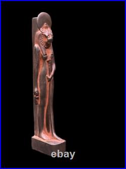 King Sekhmet Antique Statue Ancient Hieroglyph Antique Pharaonic Egyptian BC