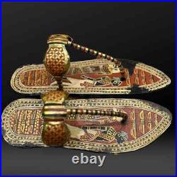 King Tutankhamun sandal handcrafted Rare Ancient Egyptian Antiquities Egypt BC