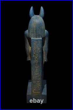 LARGE ANUBIS UNIQUE ANCIENT Egyptian Anubis Statue Sculpture Heavy Stone