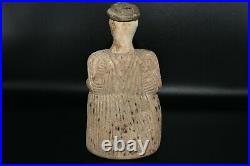 Large Antique Bactrian Stone Idol Sculpture of Goddess or Empress