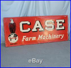 Large Antique Case Implement Advertising Tin Sign