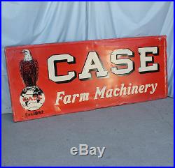 Large Antique Case Implement Advertising Tin Sign
